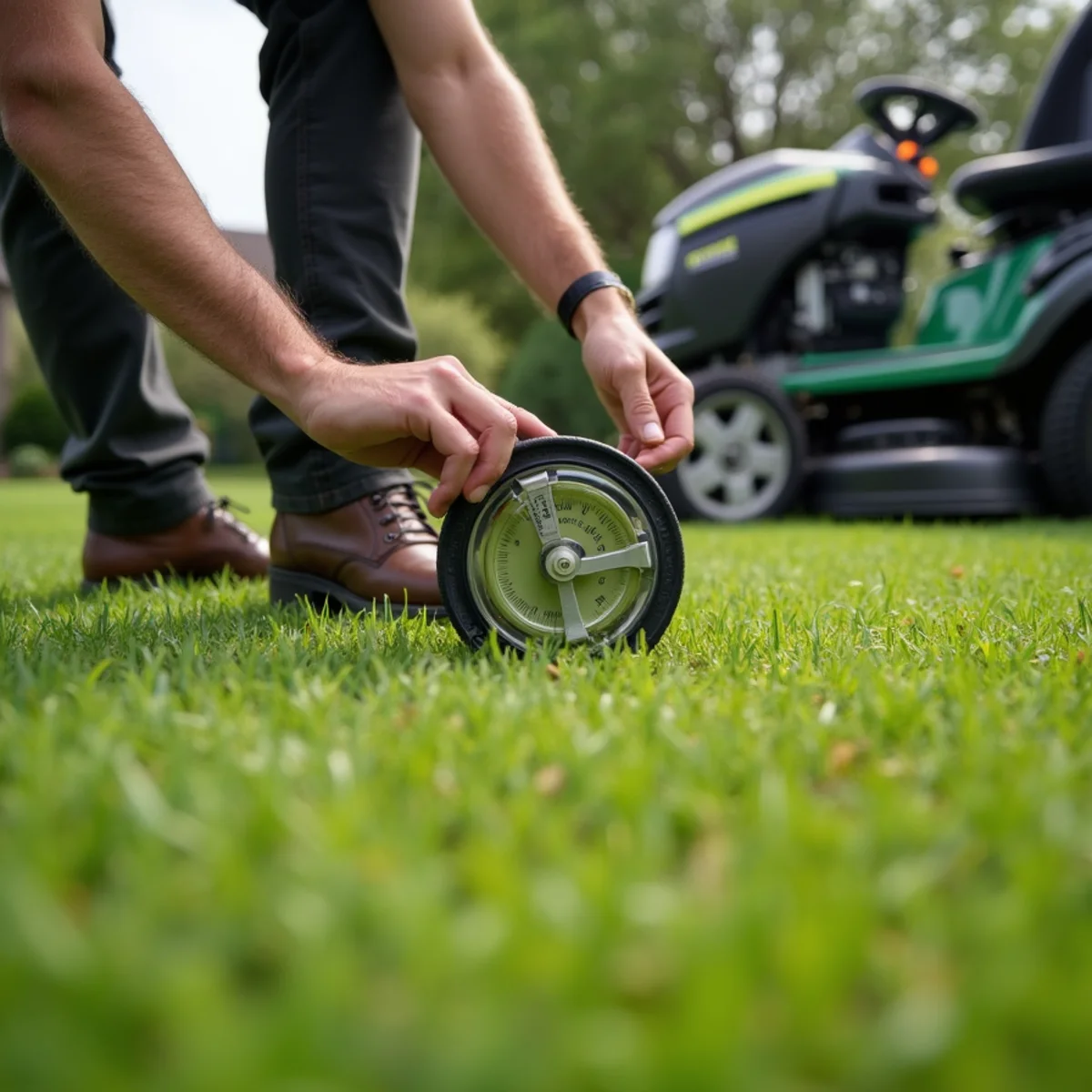 Chart showing average lawn mowing prices in Wichita KS with commercial mower cutting yard